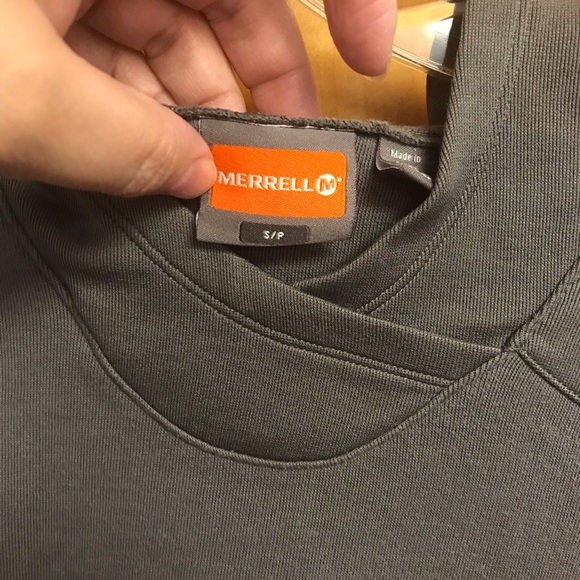 Merrell Women's Gray Pullover Hoodie Sweatshirt Jacket Size Small - Picture 6 of 8